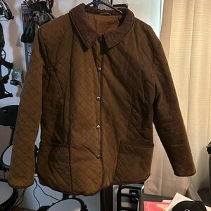Ladies Outback Australian oilskin jacket. Brown. Excellent used condition.